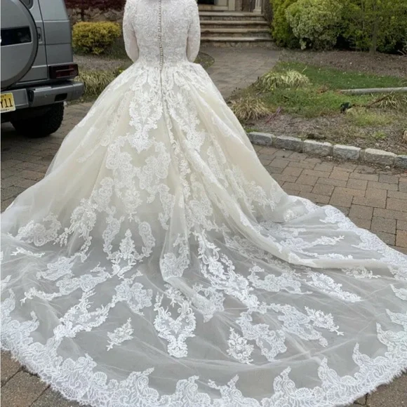 chinese dress ladies Vintage Chiffon Bridal Gown with Loose Long Sleeves  loveangeldress